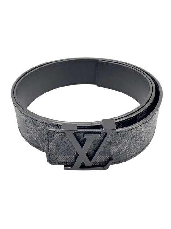 Louis Vuitton Ceinture LV Initial Leather Black Belt